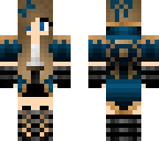warrior girl with brown hair