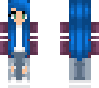 anime girl with bleu hair 2
