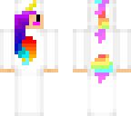 girl in unicornonesie w galaxy hair without stars