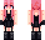 pink hair fight girl