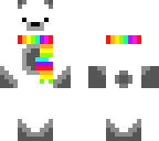 rainbow scarf polarbear xd