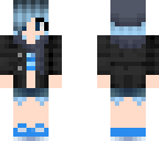 blue haired girl