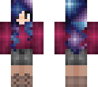 cute universe haired girl