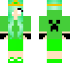 female princess version of creeperjj830