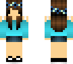 blue flower crown chibi