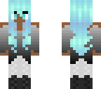 blue haired black girl