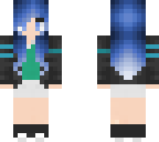 blue haired girl
