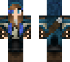 blue tired hunter girl