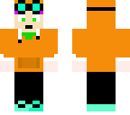 creeper goggles orange jacket
