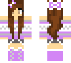cute lavender bow girl