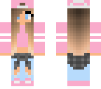 cute pink addidas girl
