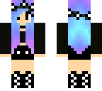 edit of goth galaxy girl