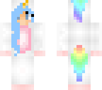 light blue haired unicorn