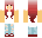 pink and red hair girl