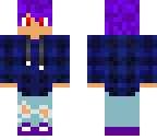 red eyed purple hair