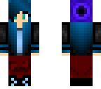 tomboy purple beanie blue hair