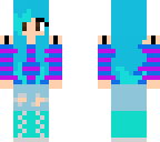 aqua haired girl