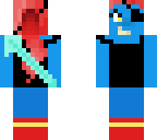backwards undyne\'s skin