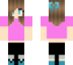 brown hair with bow