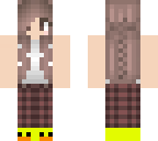 third skin girl in pajamas with duckie slippers
