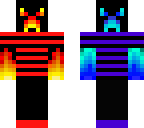water and fire creeper in clothes