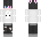 black and white rabbit boy