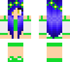blue flower girl