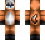 my skin in an orange fox onesie