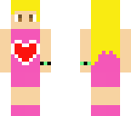 pink dress blonde girl