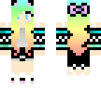 rainbow version of cat girl