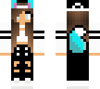 adidas black white and aqua wolf girl