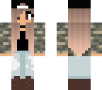army girl with hat