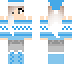blue winter girl