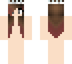 brown to red hair with tiara
