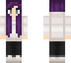 cute purple hair chick