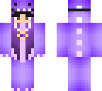dino girl dressed as sky does minecraft
