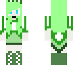 green bunny girl