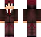 red suited man