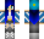 blue haired girl