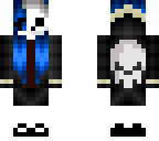 blue haired girl sans
