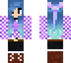 bow blue purple white