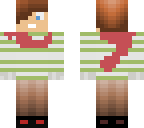 Green dude with a red scarf | Minecraft Skin