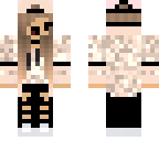 steve chibi girl with hoodie and cap 