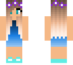 blue dress
