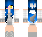 blue haired highschool wolf