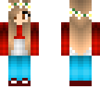 cute red and white shirt girl
