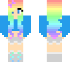 rainbow haired girl
