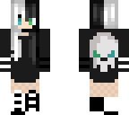 black and white skull