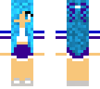 blue and purple cheerleader