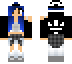 blue hair adidas girl